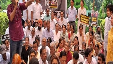 India News | Congress' Harish Rawat Leads Opposition Protest in Dehradun, Demands Justice for Women Wrestlers
