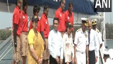 India News | INSV Tarini Returns Home After 17,000 Nautical Miles Voyage