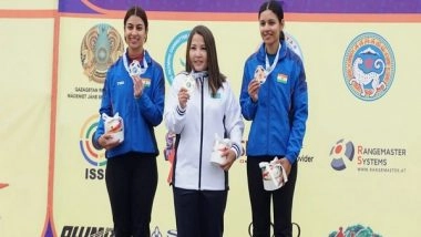 Sports News | ISSF World Cup: Indian Skeet Shooters Ganemat Sekhon, Darshna Rathore Create History