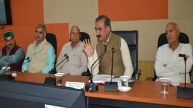 India News | Himachal CM Sukhu Takes Review Meetings of Departments in Dharamshala