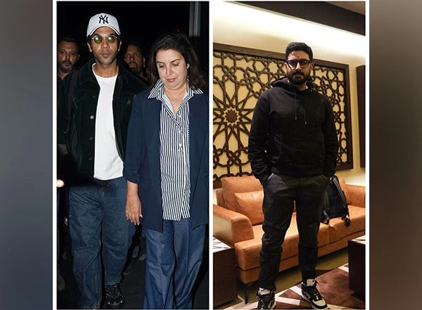 Entertainment News | IIFA 2023: Abhishek Bachchan, Farah Khan, RajKummar Rao Arrive in Abu Dhabi