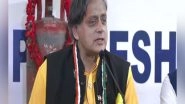 India News | Cong MP Shashi Tharoor Inaugurates Kerala's First Wi-Fi Street in Kochi