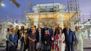 World News | Resident Envoys Visit Under-construction BAPS Hindu Temple Complex in Abu Dhabi