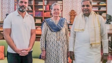 India News | CM Siddaramaiah Meets Rahul Gandhi, Sonia Gandhi in Delhi; Likely to Discuss Cabinet Expansion