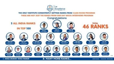 Business News | La Excellence IAS Academy Achieves Remarkable Success in UPSC Civil Services Exam 2022