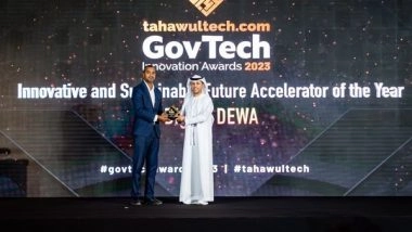 World News | Digital DEWA Wins GovTech Innovation Award for Innovative and Sustainable Future Accelerator of the Year