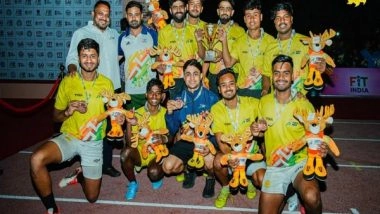 Sports News | Khelo India University Games 2022: KITT, Bharti Vidyapeeth Emerge Victorious in Women, Men Rugby Competitions