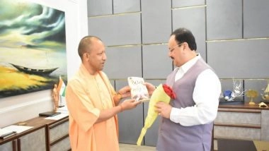 India News | UP CM Yogi Pays Courtesy Visit to Nadda in Delhi