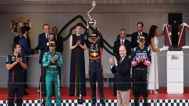 Sports News | Formula 1: Red Bull's Max Verstappen Beats Fernando Alonso to Win Rain-affected Monaco Grand Prix