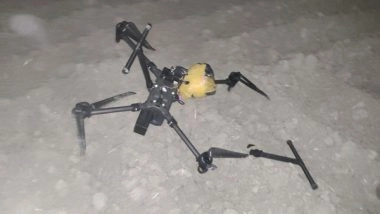 India News | BSF Shoots Down Pak Drone in Amritsar; Recovers Tied Narcotics
