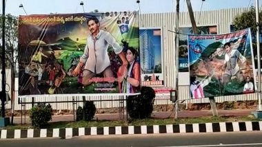 India News | Andhra Pradesh: War of Flexes Breaks out Between YCR, Janasena Parties in Vizag City