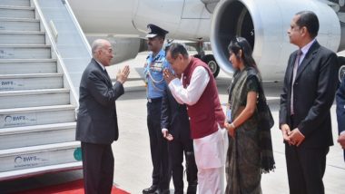 World News | Cambodian King Norodom Sihamoni Arrives in Delhi for 3-day Visit