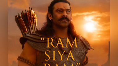 Adipurush 'Ram Siya Ram' Song Out: Prabhas and Kriti Sanon Give Goosebumps in This Melodious Track (Watch Video)