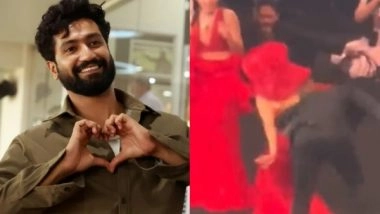 Entertainment News | Watch: Vicky Kaushal Trips as He Grooves to Katrina's 'Sheila Ki Jawani' with Rakhi Sawant at IIFA 2023