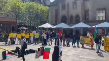 World News | Baloch Hold Anti-Pakistan Protests in Germany Against Nuclear Tests in Balochistan