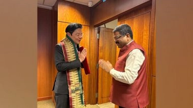 World News | Union Minister Dharmendra Pradhan Meets Singapore's Deputy PM, Agree to Create Opportunities for Lifelong Learning