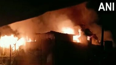 India News | Assam: Massive Fire at Clothes Shop in Sivasagar