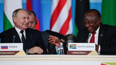 World News | South Africa Grants Putin, Other Russian Officials Diplomatic Immunity for BRICS Summit