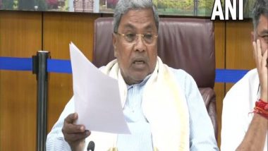 Karnataka CM Siddaramaiah Orders Probe Into Corruption Allegations Pertaining to Kalyana Karnataka Region Development Board