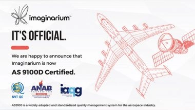Business News | Conquering Major Milestones: Imaginarium Has Announced It's AS9100D Certification