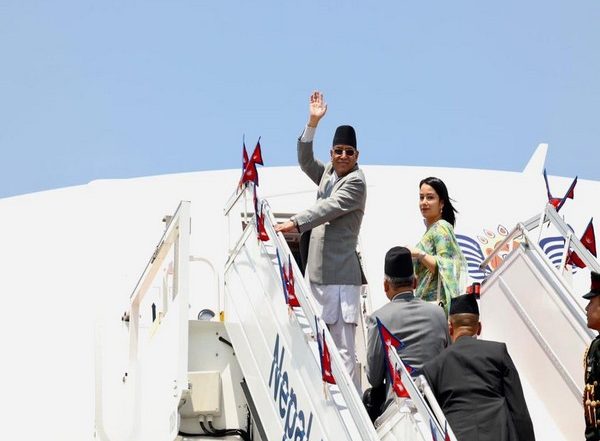 World News | Nepal PM Prachanda Embarks on Official Visit to India, to Meet PM Modi