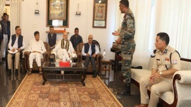India News | Amit Shah Takes Stock of Security Situation with Senior Officials in Manipur's Moreh