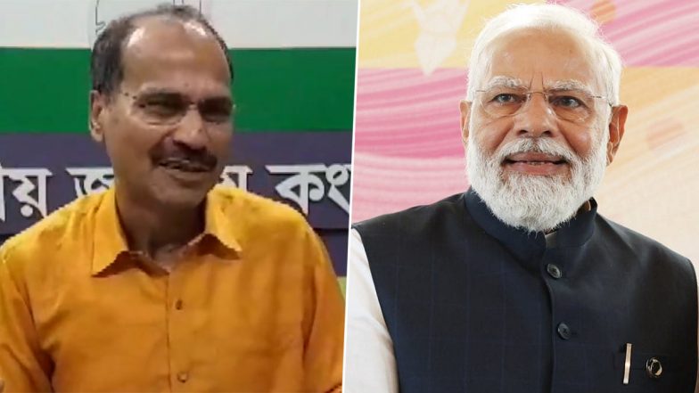 'Pagala Modi'! Congress MP Adhir Ranjan Chowdhary Gets Abusive While Hitting Out at PM Narendra Modi Over Rs 2,000 Note Withdrawal (Watch Video)