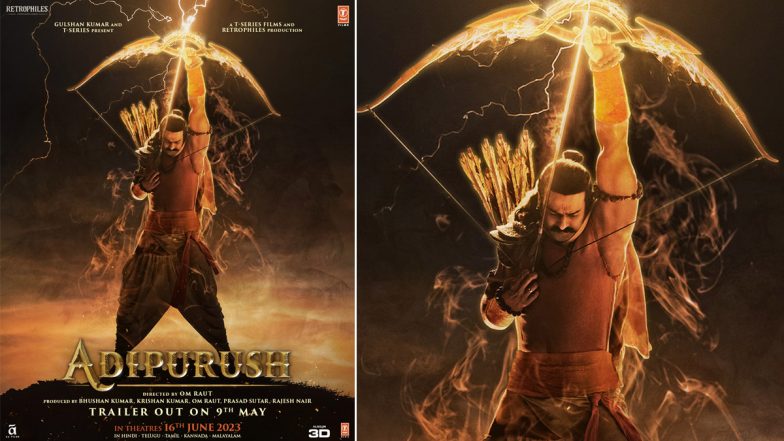 Adipurush Trailer To Be Out on May 9! Check Out Prabhas’ New Poster From Om Raut’s Directorial