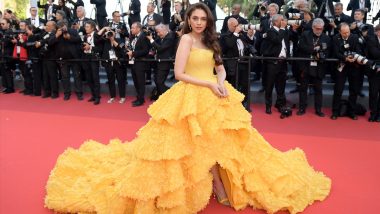 Aditi Rao Hydari Stuns in a Voluminous Yellow Floor-Length Gown on Cannes 2023 Red Carpet (View Pics)