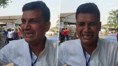 SP Candidate Akil Sanu Breaks Down in Tears of Joy After Winning Begumpurwa Ward in UP Nagar Nikay Chunav 2023, Video Goes Viral