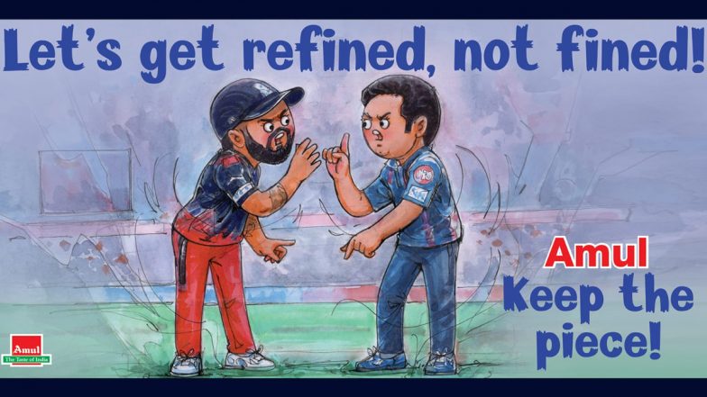 'Let's Get Refined, Not Fined' Amul's Topical on Virat Kohli vs Gautam Gambhir Spat in IPL 2023 Goes Viral! (See Pic)