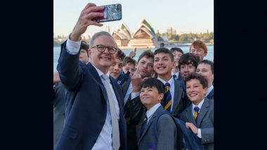 'You Boys Better Not Be Late for School': Australian PM Anthony Albanese Clicks Selfie With School Children, Shares Pic