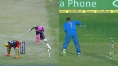 Anuj Rawat Does a MS Dhoni! Young Wicketkeeper Affects Brilliant Run Out to Dismiss Ravi Ashwin for a Diamond Duck During RR vs RCB IPL 2023 Match (Watch Video)