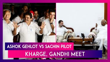 Ashok Gehlot vs Sachin Pilot In Rajasthan: Congress Chief Mallikarjun Kharge & Rahul Gandhi Meet The Two Leaders Amid Rift