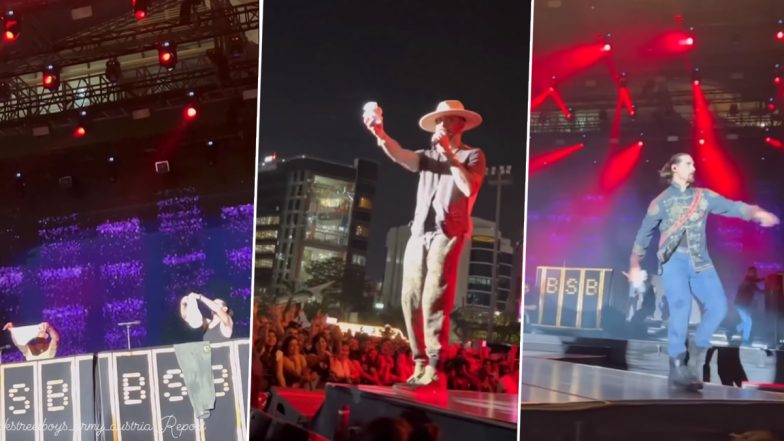 'Chaddi' Thrown by Backstreet Boys at Crowd During Mumbai Concert! Video of AJ and Kevin Returning Favour to Ladies and Women Actually Catching Their Underwear Goes Viral