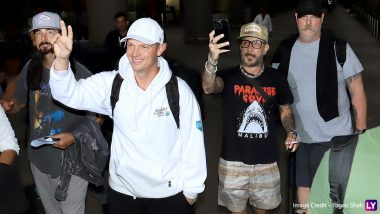 Backstreet Boys in India! Band Members Clicked at Mumbai Airport Ahead of Their DNA World Tour (Watch Video)