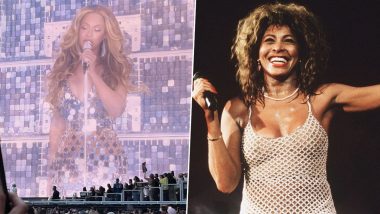 Renaissance World Tour: Beyoncé Pays Tribute to Late Singer Tina Turner During Her Concert in Paris (Watch Video)