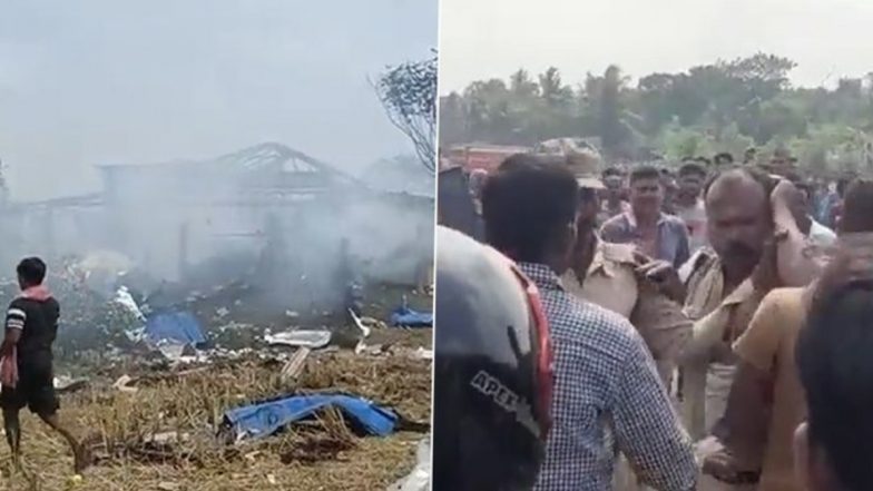 West Bengal Blast: Five Killed, Seven Injured in Massive Explosion at Illegal Firecracker Factory in Egra (Watch Video)