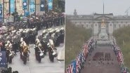 King Charles III Coronation Today: British Troops March Through London Ahead of King Charles III's Coronation at Westminster Abbey (Watch Video)