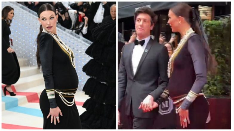 Met Gala 2023: Model Karlie Kloss Announces She's Pregnant With Her Second Child at the Fashion Event (View Pics and Video)