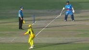 David Warner Imitates Ravindra Jadeja's Sword Celebration, Teases Chennai Super Kings All-Rounder During DC vs CSK IPL 2023 Clash (Watch Video)
