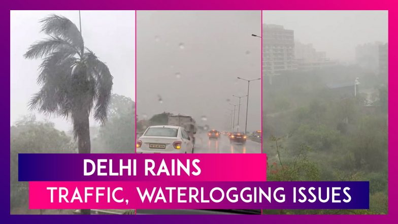 Delhi Rains: Heavy Rainfall Leads To Traffic Congestion, Waterlogging In Several Parts Of National Capital