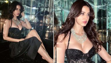 Disha Patani Serves Glam As She Flashes Her Cleavage in Corset-Themed Black Dress With Statement Neckpiece (View Pics)