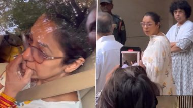 Nitesh Pandey Demise: Rupali Ganguly Arrives at Anupamaa Co-Star’s Home for Last Rites (Watch Video)