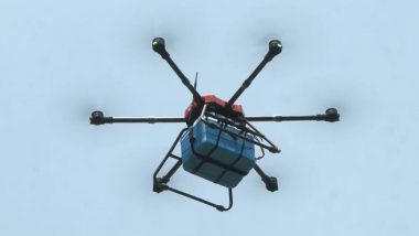 Drone Delivery in India: In a First, Drone Delivers Validation of Blood Bags in Delhi (Watch Video)