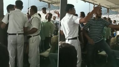 Fans Clash Inside Eden Gardens During KKR vs PBKS IPL 2023 Match, Police Intervenes; Video Goes Viral