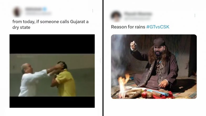 Funny Memes on Rain Postponing CSK vs GT IPL 2023 Final to Reserve Day Go Viral, Check Out Most Hilarious Ones!