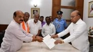 Karnataka CM Basavaraj Bommai Submits Resignation to Governor Thaawarchand Gehlot After Congress Clean Sweeps the State