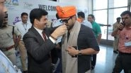 G20 Summit 2023: &lsquo;RRR&rsquo; Actor Ram Charan Arrives in Srinagar To Attend G20 Tourism Working Group Meeting (Watch Video)