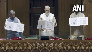 PM Narendra Modi Releases Special Stamp, Coin To Mark Inauguration of New Parliament Building (Watch Video)